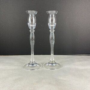 Mikasa Ballet Glass Candlesticks